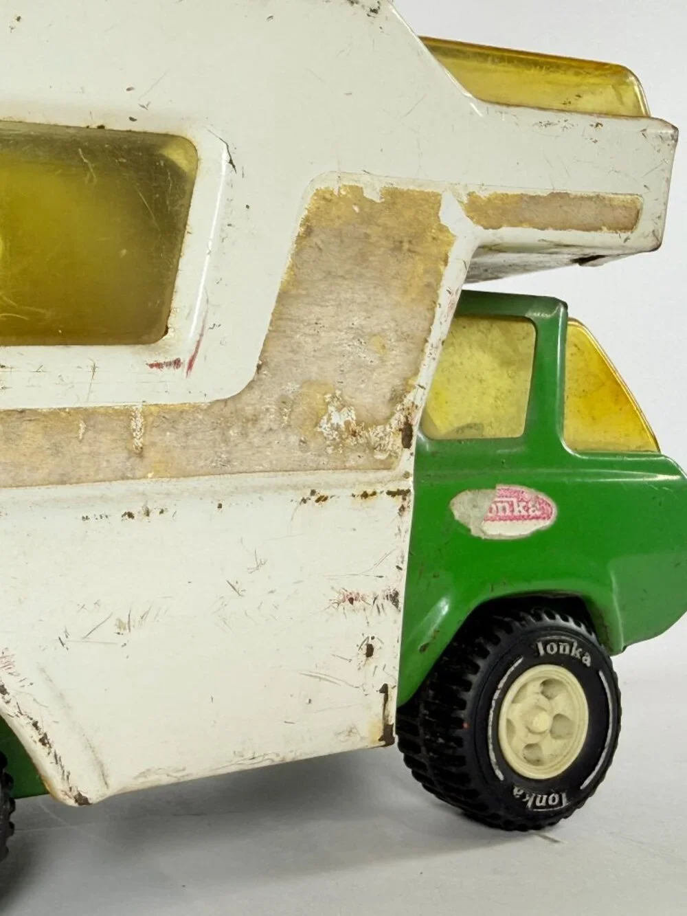 Vintage 1970's Tonka Truck RV 530 Green Camper Motorhome Pressed Steel As Ias